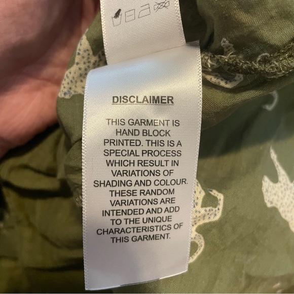 Emerson Fry India Collection Frances blouse olive green cheetah - Picture 7 of 7